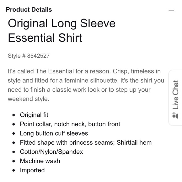 EXPRESS Original Long Sleeve Essential Shirt - Picture 4 of 4